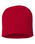 Custom Sportsman SP08 8" Knit Beanie | Low - Profile Skull Cap - Red - The Luua Company