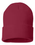 Custom Sportsman SP12 12" Cuffed Beanie | Classic Knit Hat - Cardinal - The Luua Company
