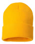 Custom Sportsman SP12 12" Cuffed Beanie | Classic Knit Hat - Gold - The Luua Company