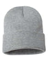 Custom Sportsman SP12 12" Cuffed Beanie | Classic Knit Hat - Heather Grey - The Luua Company