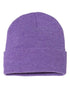 Custom Sportsman SP12 12" Cuffed Beanie | Classic Knit Hat - Heather Purple - The Luua Company