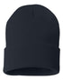 Custom Sportsman SP12 12" Cuffed Beanie | Classic Knit Hat - Navy - The Luua Company