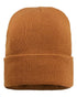 Custom Sportsman SP12SL 12" Sherpa Lined Beanie | Insulated Knit Hat - Coyote Brown - The Luua Company