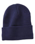 Custom Sportsman SP12SL 12" Sherpa Lined Beanie | Insulated Knit Hat - Navy - The Luua Company