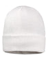 Custom Sportsman SP12SL 12" Sherpa Lined Beanie | Insulated Knit Hat - White - The Luua Company