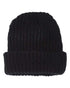 Custom Sportsman SP90S 12" Slouch Beanie | Relaxed Thin Knit Lifestyle Hat - Black - The Luua Company