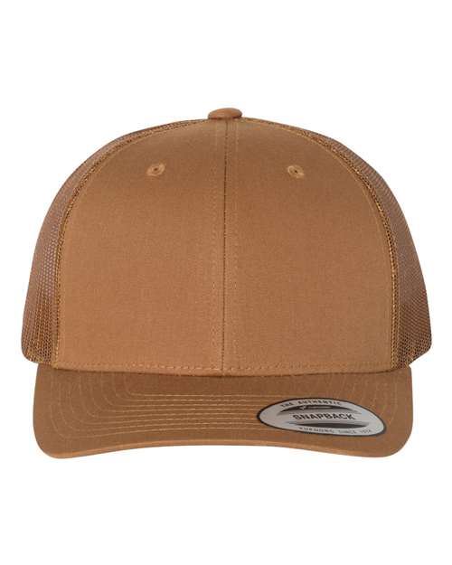 Custom Yupoong 6606 Retro Trucker Hat | Personalized Leather Patch Cap (TEST)