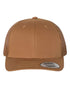 Custom Yupoong 6606 Retro Trucker Hat | Personalized Leather Patch Cap (TEST)
