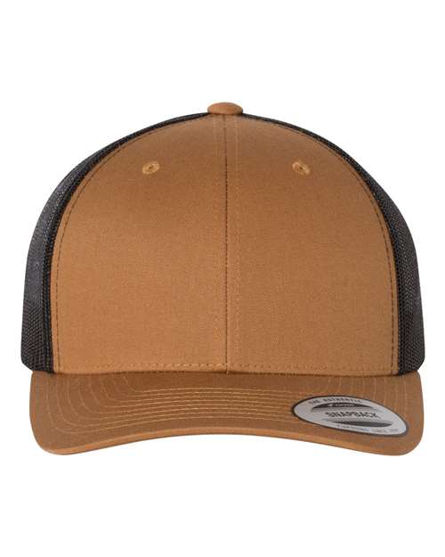 Custom Yupoong 6606 Retro Trucker Hat | Personalized Leather Patch Cap (TEST)