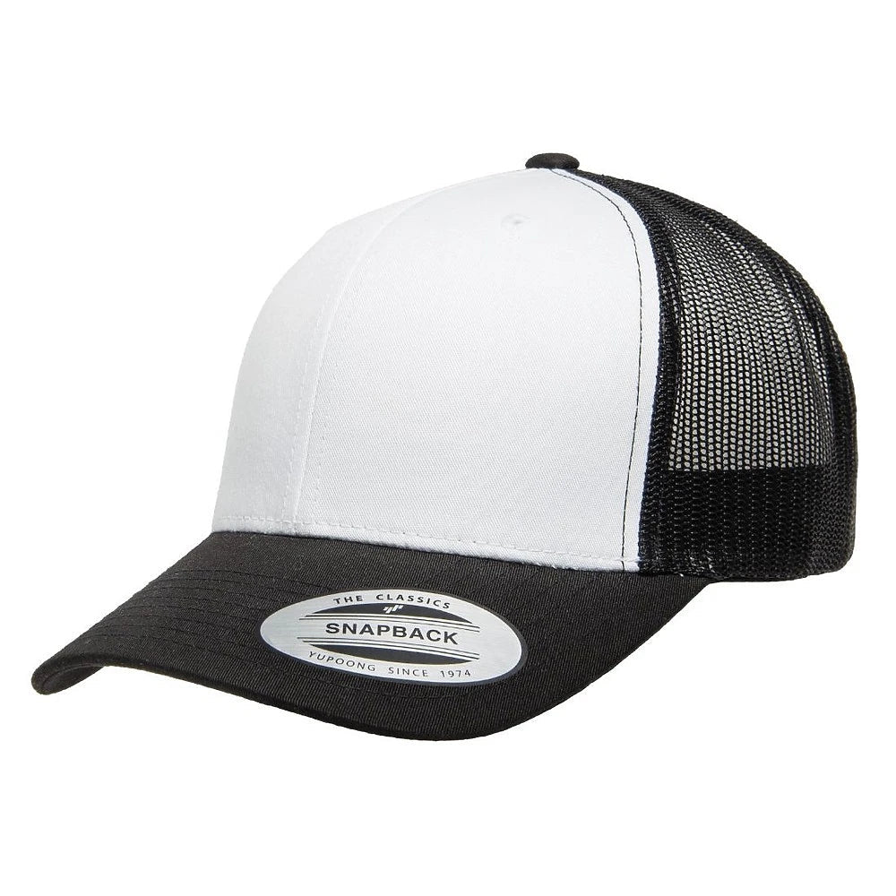 Custom Yupoong 6606 Retro Trucker Hat | Personalized Leather Patch Cap (TEST)