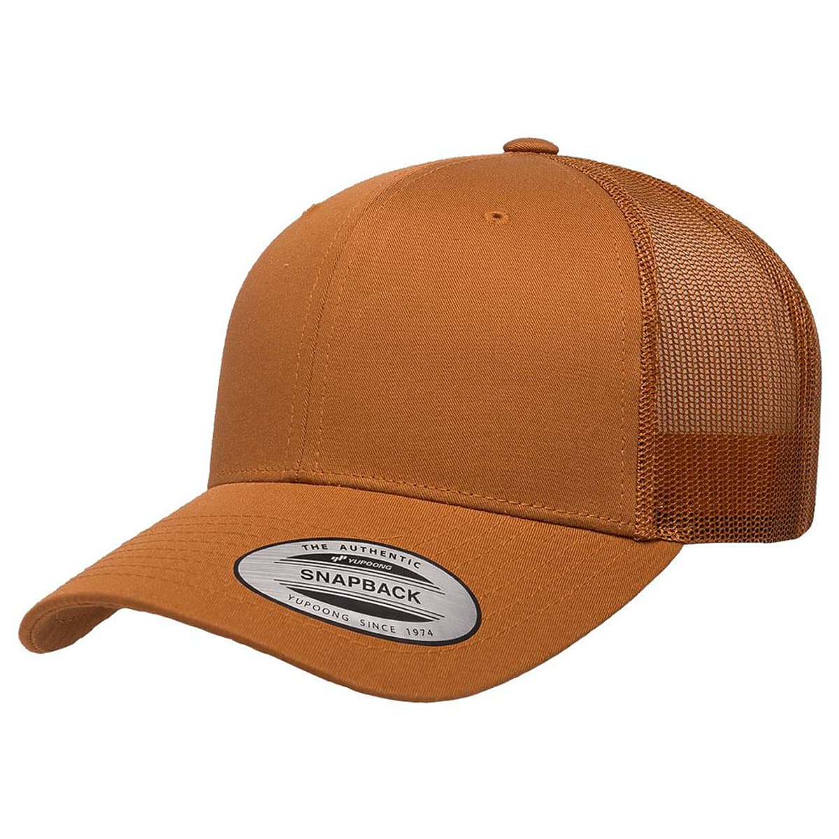 Custom Yupoong 6606 Retro Trucker Hat | Personalized Leather Patch Cap (TEST)