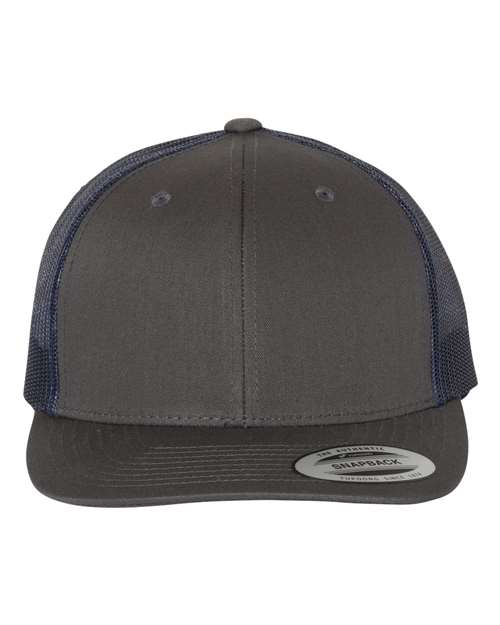Custom Yupoong 6606 Retro Trucker Hat | Personalized Leather Patch Cap (TEST)