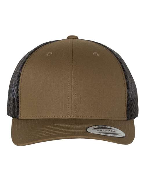 Custom Yupoong 6606 Retro Trucker Hat | Personalized Leather Patch Cap (TEST)
