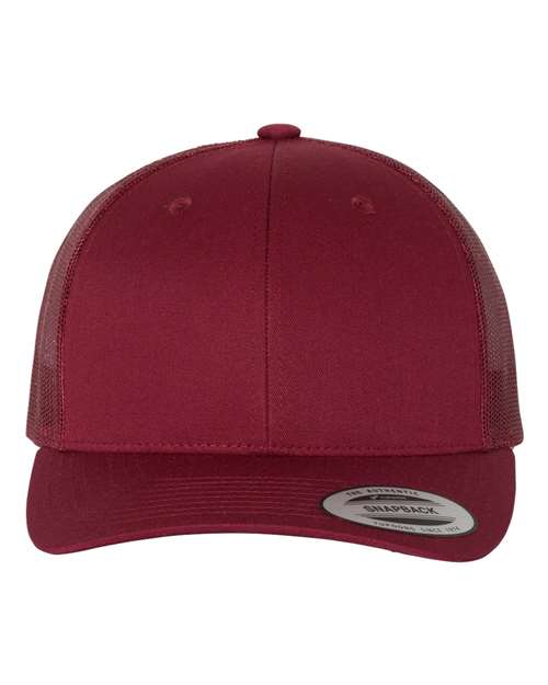 Custom Yupoong 6606 Retro Trucker Hat | Personalized Leather Patch Cap (TEST)
