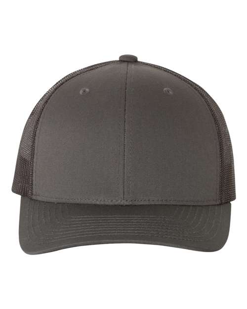 Custom Yupoong 6606 Retro Trucker Hat | Personalized Leather Patch Cap (TEST)