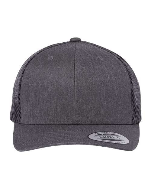 Custom Yupoong 6606 Retro Trucker Hat | Personalized Leather Patch Cap (TEST)