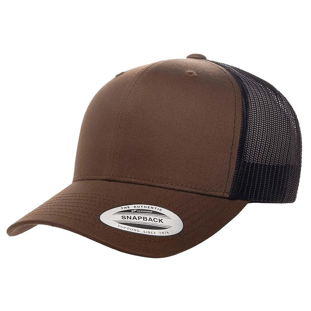 Custom Yupoong 6606 Retro Trucker Hat | Personalized Leather Patch Cap (TEST)