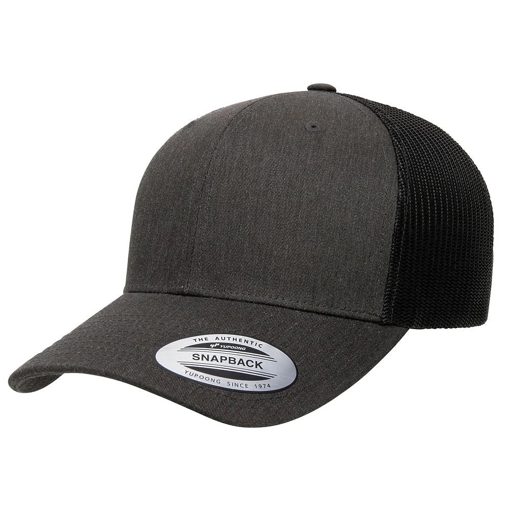 Custom Yupoong 6606 Retro Trucker Hat | Personalized Leather Patch Cap (TEST)