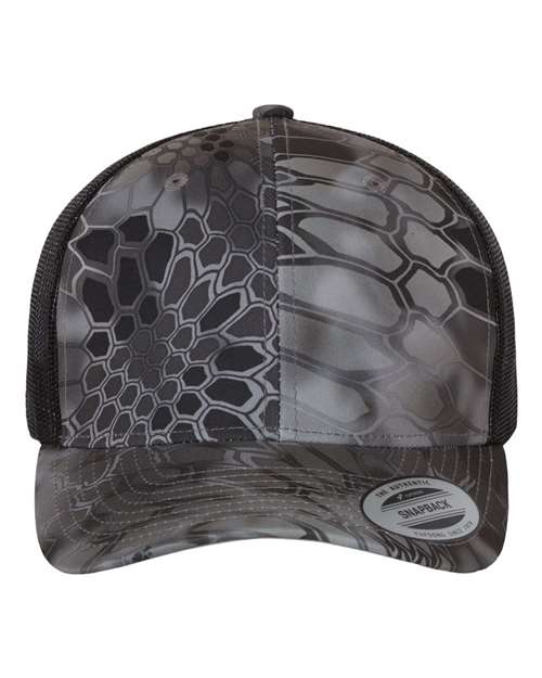 Custom Yupoong 6606 Retro Trucker Hat | Personalized Leather Patch Cap (TEST)