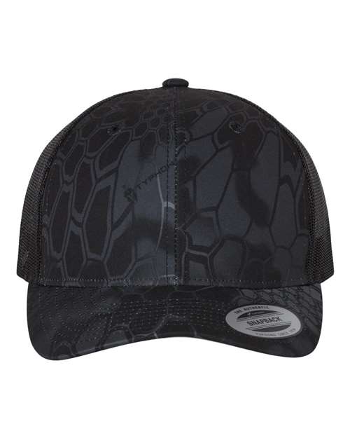 Custom Yupoong 6606 Retro Trucker Hat | Personalized Leather Patch Cap (TEST)