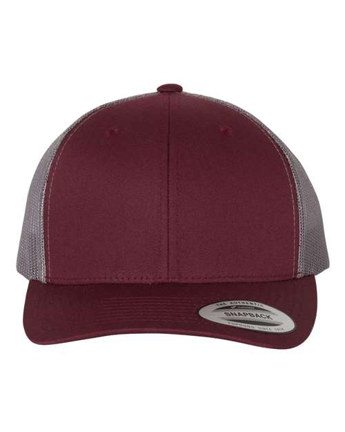 Custom Yupoong 6606 Retro Trucker Hat | Personalized Leather Patch Cap (TEST)