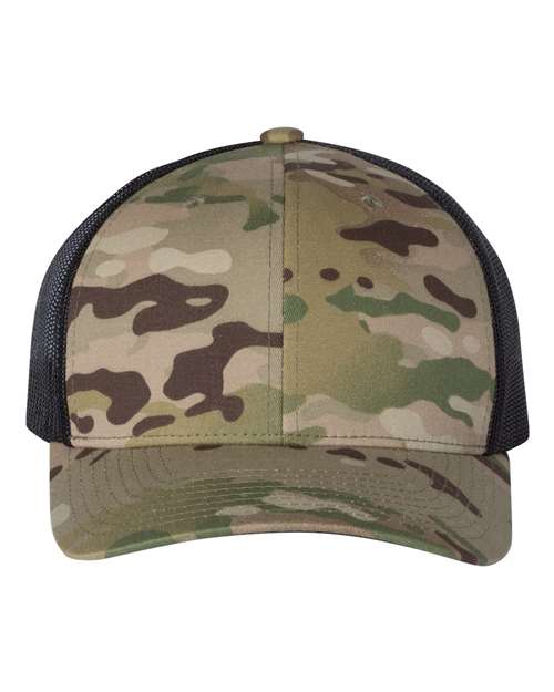 Custom Yupoong 6606 Retro Trucker Hat | Personalized Leather Patch Cap (TEST)