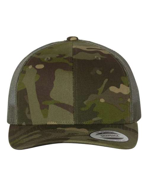 Custom Yupoong 6606 Retro Trucker Hat | Personalized Leather Patch Cap (TEST)