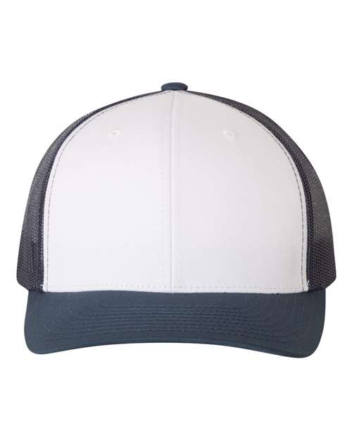 Custom Yupoong 6606 Retro Trucker Hat | Personalized Leather Patch Cap (TEST)