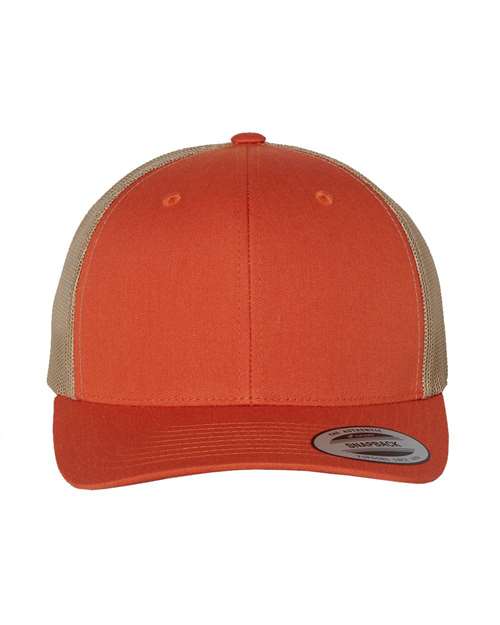Custom Yupoong 6606 Retro Trucker Hat | Personalized Leather Patch Cap (TEST)