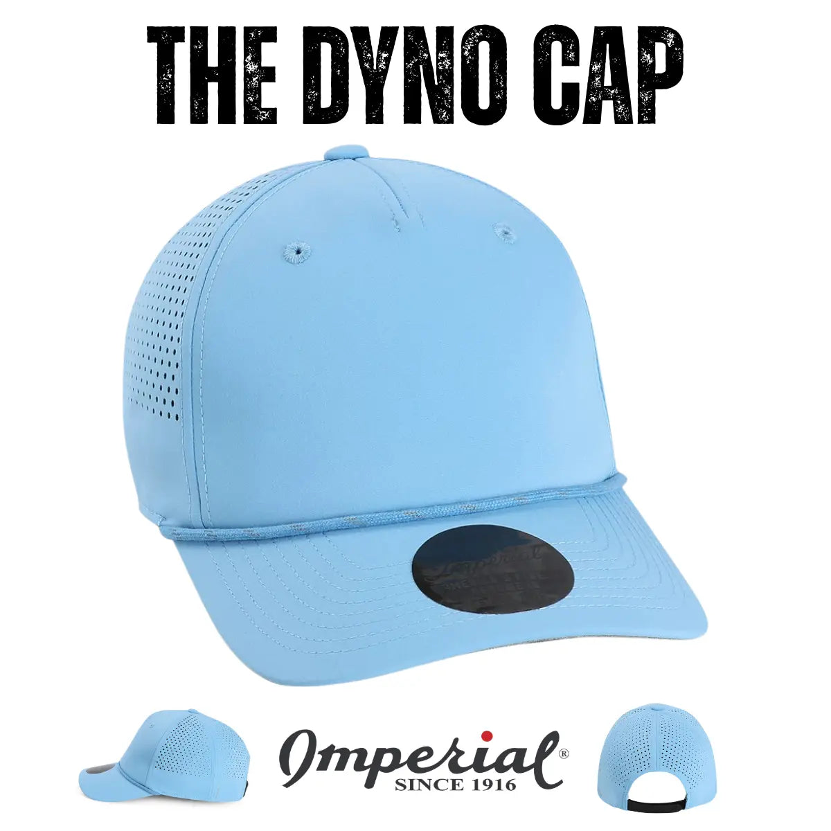 Custom Imperial S1505 "The Dyno" Cap – Ultra-Lightweight Laser-Vented Performance Hat