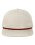 Five - Panel Rope Cap - Cream - The Luua Company