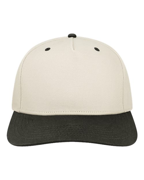 Heritage Twill Cap - Stone/ Black - The Luua Company