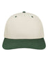 Heritage Twill Cap - Stone/ Dark Green - The Luua Company