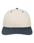 Heritage Twill Cap - Stone/ Navy - The Luua Company