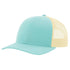 Richardson 115 Custom Hat | Low Profile Trucker in Aruba Blue/ Birch - The Luua Company