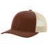 Richardson 115 Custom Hat | Low Profile Trucker in Brown/ Khaki - The Luua Company
