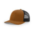 Richardson 115 Custom Hat | Low Profile Trucker in Carmel/ Black - The Luua Company