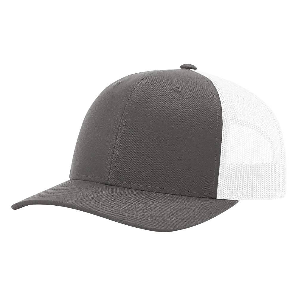 Richardson 115 Custom Hat | Low Profile Trucker in Charcoal/ White - The Luua Company