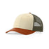 Richardson 115 Custom Hat | Low Profile Trucker in Cream/ Loden Green/ Dark Orange - The Luua Company