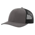 Richardson 115 Custom Hat | Low Profile Trucker in Charcoal/ Black - The Luua Company