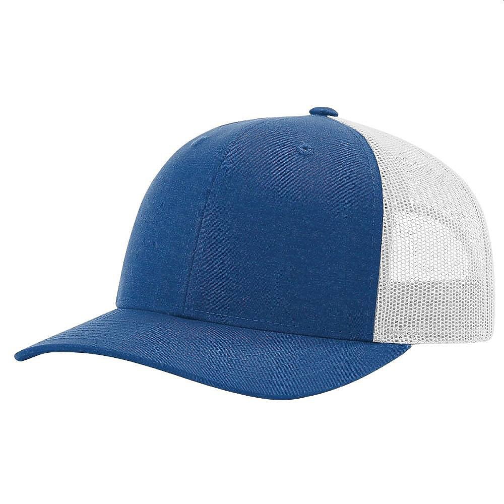 Richardson 115 Custom Hat | Low Profile Trucker in Heather Royal/ Light Grey - The Luua Company