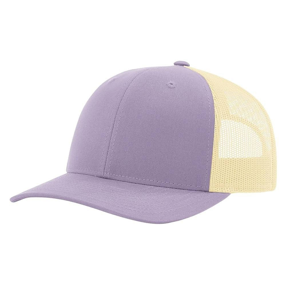 Richardson 115 Custom Hat | Low Profile Trucker in Lilac/ Birch - The Luua Company
