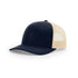 Richardson 115 Custom Hat | Low Profile Trucker in Navy/ Khaki - The Luua Company