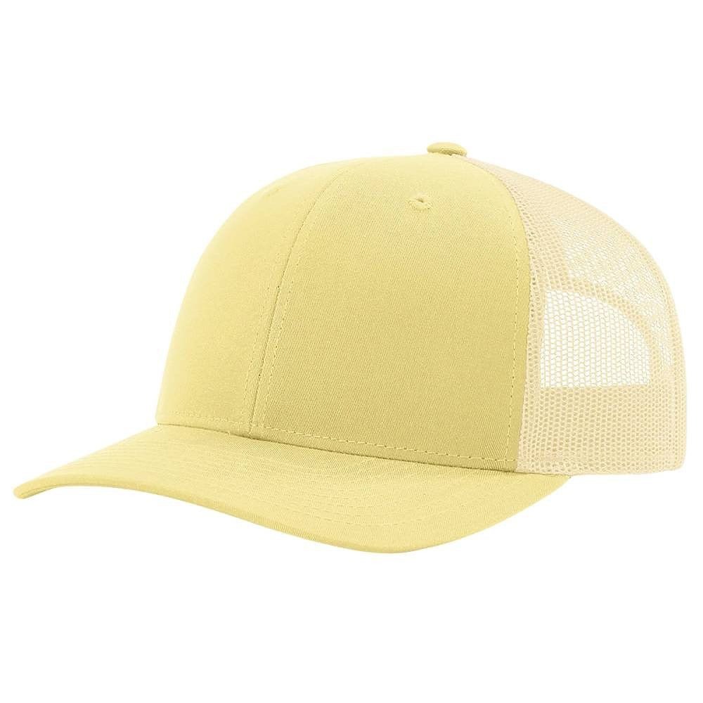 Richardson 115 Custom Hat | Low Profile Trucker in Pale Banana/ Birch - The Luua Company