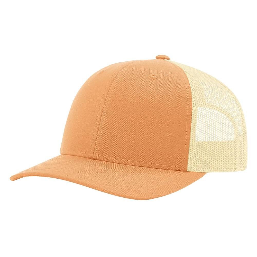 Richardson 115 Custom Hat | Low Profile Trucker in Sunkissed Peach/ Birch - The Luua Company