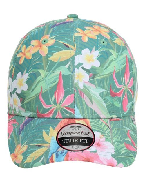 Imperial 4065 "The Mahalo" Cap – Tropical Performance Golf Hat - Throwback Black - The Luua Company