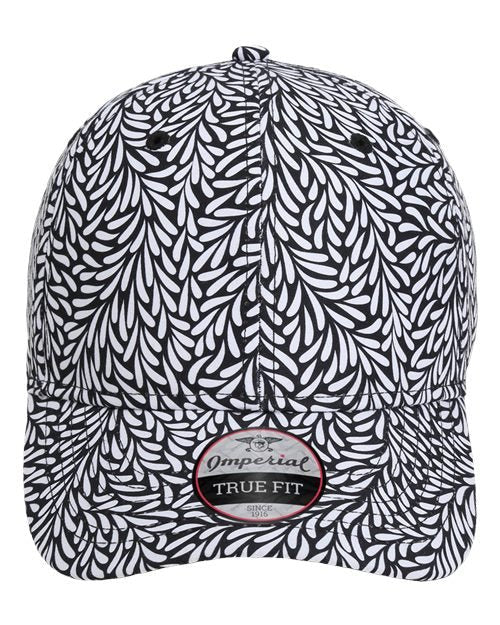 Imperial 4065 "The Mahalo" Cap – Tropical Performance Golf Hat - Throwback Black - The Luua Company