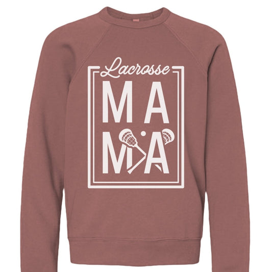 Lax Mama Bella+Canvas Sponge Fleece Crew Neck - The Luua Company