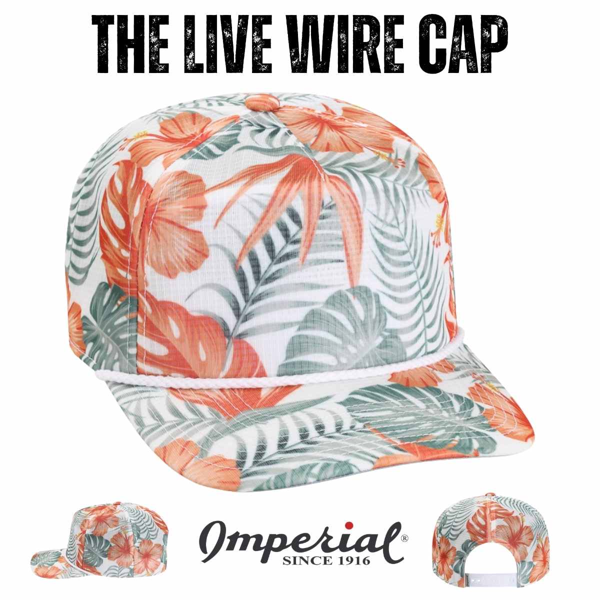 Custom Imperial DNA012 The Live Wire Cap | 5-Panel Performance Hat