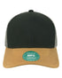 Mid - Pro Snapback Trucker Cap - Black/ Caramel/ Dark Grey - The Luua Company